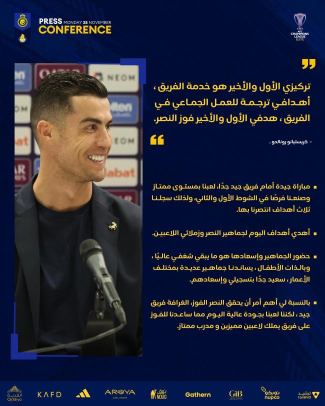 Ronaldo: Ghi bàn không quan trọng với tôi, tôi ghi được 2 bàn nhờ sự hỗ trợ của các đồng đội